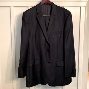 Classic Black Wool / cashmere Blend Suit